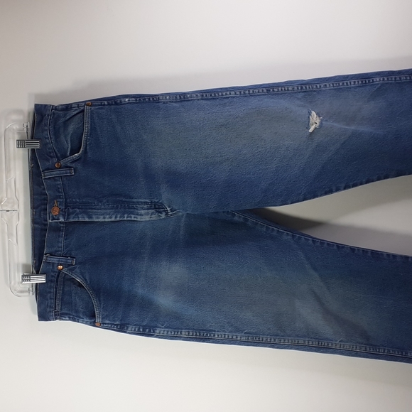 Wrangler Destroyed, Faded, Destressed 13MWZPW Cowboy Cut Men's 36x34 - Picture 8 of 16